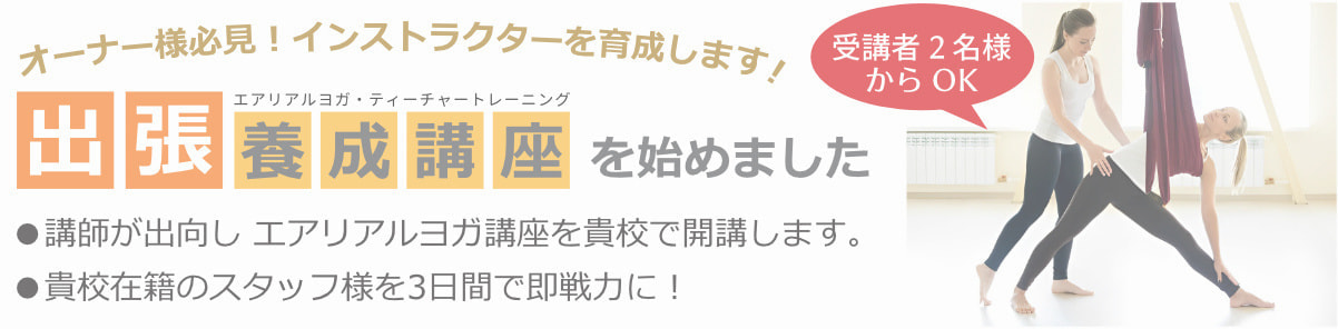 エアリアルヨガティーチャートレーニング