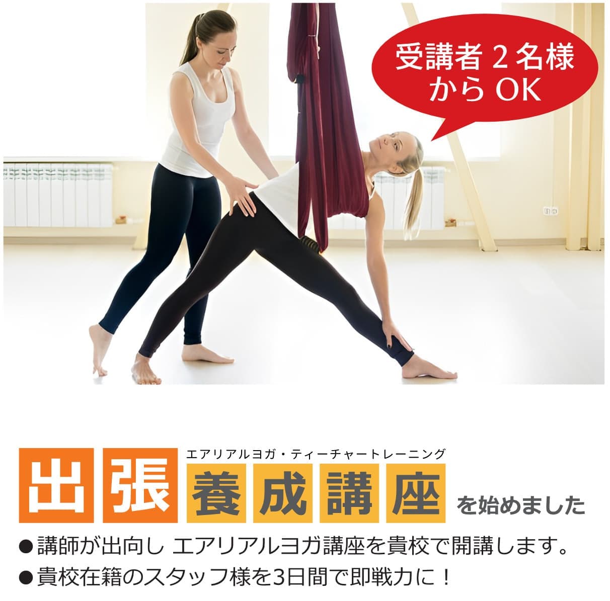 エアリアルヨガティーチャートレーニング