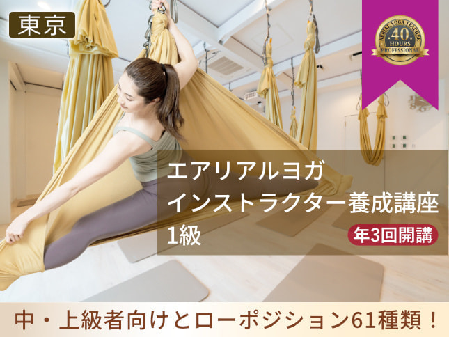 エアリアルヨガ講座上級クラス