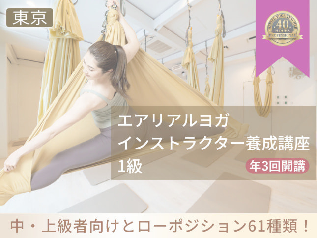 エアリアルヨガ講座上級クラス